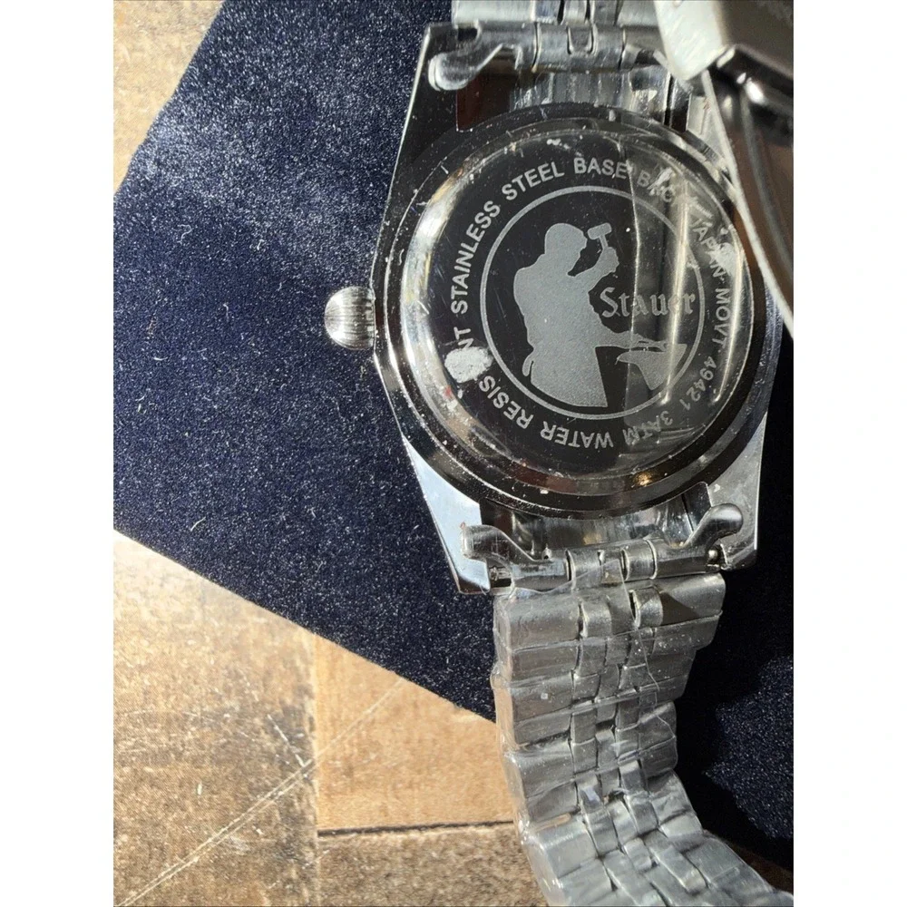Stauer Womans Watch Blue Muse Water Resistant Calendar Roman Numerals 49422 New